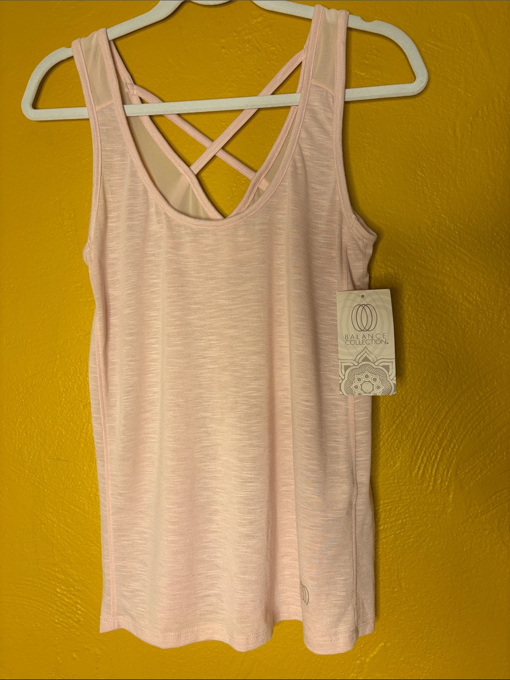 Balance Collection NWT Light Pink Tank Top Size Large Workout Yoga Tank Top LG